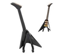 Electric Guitar Model Black Mini Musical Instruments Collection Ornaments 14cm