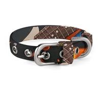 Electric Guitar Music Dog Collar Adjustable Soft and Comfortable Puppy Collars with Metal Buckle Pet Collar for Small Medium Pet