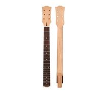 Electric Guitar Neck 22 Fret 24.75 Inch Dots Inlay Rosewood Unfinished Set in Heel for Luthier Quality