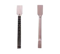 Electric Guitar Neck 22 Fret 24.75 Inch Rosewood Fretboard Dots Inlay Unfinished Paddle Head Glue On Heel DIY