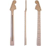Electric Guitar Neck 22 Fret 6 String Left Hand Neck Maple Rosewood Fingerboard Electric Guitar Modification Accessories(Wood color)