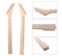 Electric Guitar Neck 24fret 25.5inch Maple Banana Head Dot Inlay Bolt On