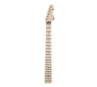 Electric Guitar Neck - 25.5" Scale Maple Neck with Maple Scalloped Fretboard, 42mm Nut, 56mm±0.2mm Bolt-On Heel, 22 Nickel/Silver Frets, Unfinished (22 Fret 25.5 Scale)