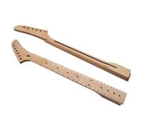 Electric Guitar Neck 6 String 22 Fret Maple Banana Neck T Handle Matte Electric Guitar DIY Instrument Accessories(White)
