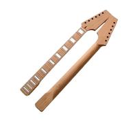 Electric Guitar Neck Boat Paddle Head Neck 22 Grade Stainless Steel Wire Baked Maple Square Inlay Unpainted DIY
