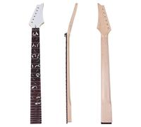 Electric Guitar Neck Carving Design Guitar Neck 6 String 24 Frets Maple High Gloss Tree Of Life Inlays Fingerboard(Black)