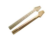 Electric Guitar Neck DIY 21/22 Frets Maple Wood Color Electric Guitar Neck One Pieces Flame Material Accessories Parts(22)