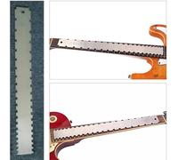 Electric Guitar Neck Notched Straight Ruler Metal Guitar Fretboard Ruler Guitar Fret Leveling Ruler Luthiers Tool