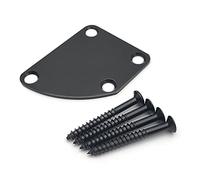 Electric Guitar Neck Plate Curved Cutaway Semi Round Asymmetry Neck Joint Metal Back Mounting Plate 4 Holes With Screws