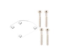 Electric Guitar Neck Plate Joint Back Mount with Screws 4 Hole Board Easy Installation Metal Plate Back Mount