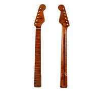 Electric Guitar Neck Replacement ST 21 Fret 6 String Roasted Maple Electric Guitar Neck DIY Assembly Accessories