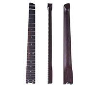 Electric Guitar Neck Replacement Wenge Wood Electric Guitar Neck Headless Part 6 String 24 Frets Black