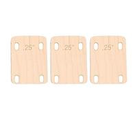 Electric Guitar Neck Shim, Maple Wood Neck Shim Protective Guitar Neck Gasket for Bolt on Neck Spacer Instrument Accessory Fo Guitar and Bass Repair Replacement (3pcs 0.25°)