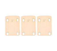 Electric Guitar Neck Shim Maple Wood Premium Quality Shock Absorption Neck Spacer Protector for Electric Guitars 3 Pack (3pcs 0.5°)