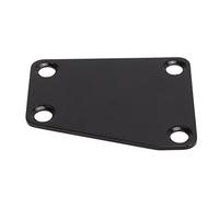 Electric Guitar Neckplate, Bass Neck Plate Standard Design Wide Application for DIY (Black)