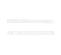 Electric Guitar Nut Bone 6 String Pre Slotted Guitar Nut Replacement for Strat Style Electric Guitars 2Pcs Set Premium Quality Enhances Tone and Clarity Easy Installation (White)