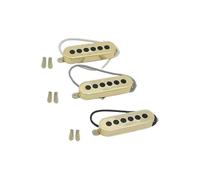 Electric Guitar Parts 1 Set SSS Single Coil Alnico V Pickups Chrome Gold For Electric Guitar(Gold)