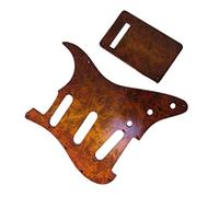 Electric Guitar Parts 1set 11 holes SSH Solid Wood Guitar Pickguard with Back Plate for For ST Style Guitar Electric Guitar Pickguard (Color : 17)