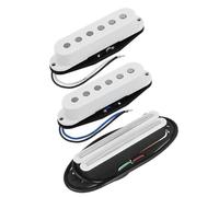 electric guitar parts 3pcs Alnico 5 SSS Guitar Pickup Set Single Coil Pickups & Hot Dual Rails Pickup For Electric Guitar Parts White
