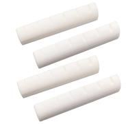 Electric Guitar Parts, 4Pcs Electric Guitar Nut for 6 String, 43mm Nut Pre-Slotted Flat Bottom Compatible with Guitars(White), Parts