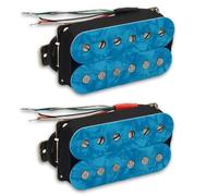 Electric Guitar Parts 6-String N7.5K/B15K Output Electric Guitar Humbucker Adjustable Screw Dual Coil Guitar Coil Splitting Pickup(Blue)