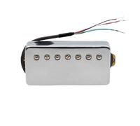 electric guitar parts 7 String LP Guitar Brass Cover Humbucker Slotted Screw Coil Splitting Pickup For Electric Guitar Black/Gold/Chrome(Bridge Chrome)