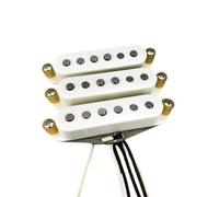 Electric Guitar Parts Alnico V Single Coil Electric Guitar Pickups Set | Guitar accessory replacements Grey Bottom Plate