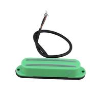 Electric Guitar Parts Black 4 Wire Magnetic Dual Rail Humbucker Pickup Electric Guitar Double Coil Pickup(Green)