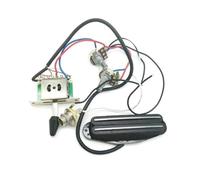 Electric Guitar Parts Electric Cigar Box Guitar Parts DIY Prewired Guitar Sound Hole Double Rail Single Coil Guitar Pickups Wiring Harness Set