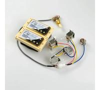 Electric Guitar Parts Electric Guitar Pickups With Wiring Harness Set Alnico 5 Humbucker Pickup(Gold 2)
