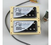 Electric Guitar Parts Electric Guitar Pickups With Wiring Harness Set Alnico 5 Humbucker Pickup(Silver 5)