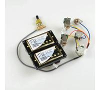 Electric Guitar Parts Electric Guitar With Wiring Harness Humbucker Pickups For LP Standard Electric Guitar(Black)