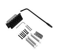 Electric Guitar Parts, Guitar Tremolo Bridge Set Easy Installation Wear Resistant for Replacement (Black)
