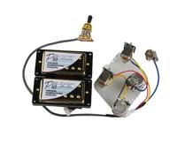 Electric Guitar Parts Humbucker Pickups Alnico 5 Pro Push/Pull Wiring Harness Electric Guitar Double Coil Pickup For Guitar Parts(Black 5)