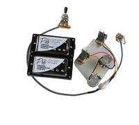 Electric Guitar Parts Humbucker Pickups Alnico 5 Pro Push/Pull Wiring Harness Electric Guitar Pickups For Guitar Parts(Black 3)
