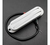 Electric Guitar Parts Mini Humbucker Dual Rail 9K ST Style Humbucker Twin Blade Pickup For FD ST Electric Guitar Replacement Multi Color(White)