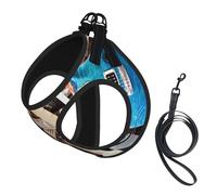 Electric Guitar,Pet Harness,Adjustable Reflective Dog Harness,Pet Leash Vest,L
