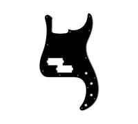 Electric Guitar Pick Guard Back Plate Bass Guitar Pickguard In Various Colors With Flame Pattern(1Ply Black)