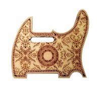 Electric Guitar Pick Guard Back Plate Guitar Panel Original Wood Color Personalized Carved SQ Pickguard