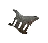Electric Guitar Pick Guard Back Plate Metal Pickguard 8 Holes 3 Ply Electric Guitar Carved Pattern