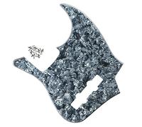 Electric Guitar Pickguard 10 Hole Guitar Bass Pickguard Scratch Plate Without Truss Rod Hole Style & Screws For 4 String Bass (Color : Gy 4ply)