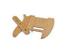 Electric Guitar Pickguard 10 holes bamboo Guitar Pickguard Backplate Set for Electric Guitar Builder