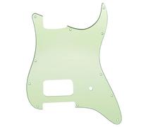 Electric Guitar Pickguard 11 Holes Single Uncovered Humbucker Electric Guitar Pickguard(3ply Green)