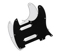 Electric Guitar Pickguard 2pcs White & Black 8 Hole Electric Guitar Pickguard Scratch Plate for For TL Style Guitar