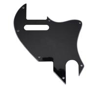 Electric Guitar Pickguard 7 Holes Professional F Hybrid Electric Guitar Pickguard Durable Standard Modern Style(3ply Black)