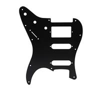 Electric Guitar Pickguard, Aluminium Alloy Front Guard Plate, Black Metal Pick Guard with Round Corner Design, DIY Guitar Accessory for Most Open Pickups, Scratch Protection