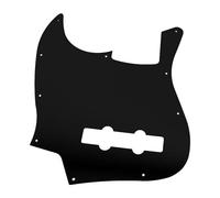 Electric Guitar Pickguard, Aluminum Alloy Bass Scratch Plate, Jazz Bass Pick Guard with Unique Design, Easy Installation for Electric Guitar, Durable and Scratch Protecti (Black)