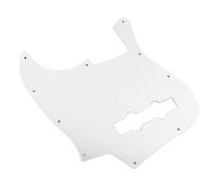 Electric Guitar Pickguard Aluminum Alloy Front Jazz Bass Scratch Plate - Durable Protection, Easy Installation, Enhances Instrument Style (Silver)
