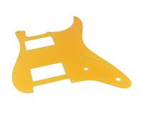 Electric Guitar Pickguard Aluminum Alloy Guitars Pick Guard Scratch Plate Prewired Pickguard 2 Humbucker Guitar Parts (Orange Gold)
