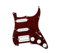 Electric Guitar Pickguard And White SSH Loaded Prewired Scratchplate Assembly Red Black White Blue(7)